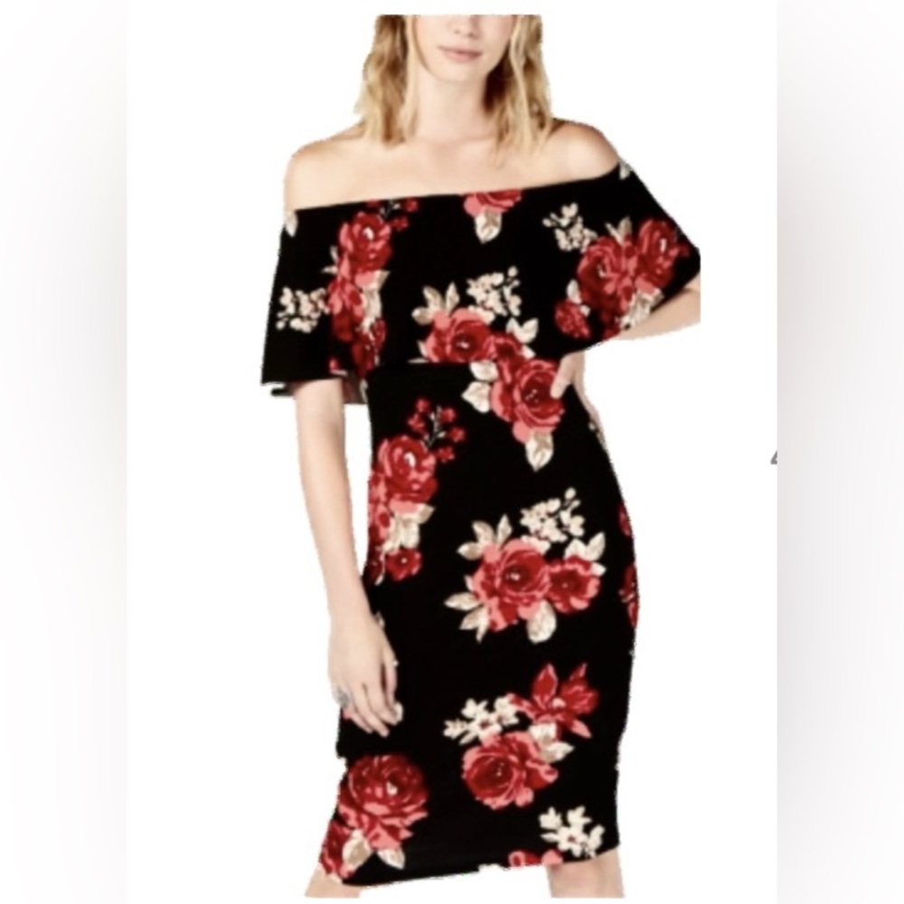 Floral Off-Shoulder Dress